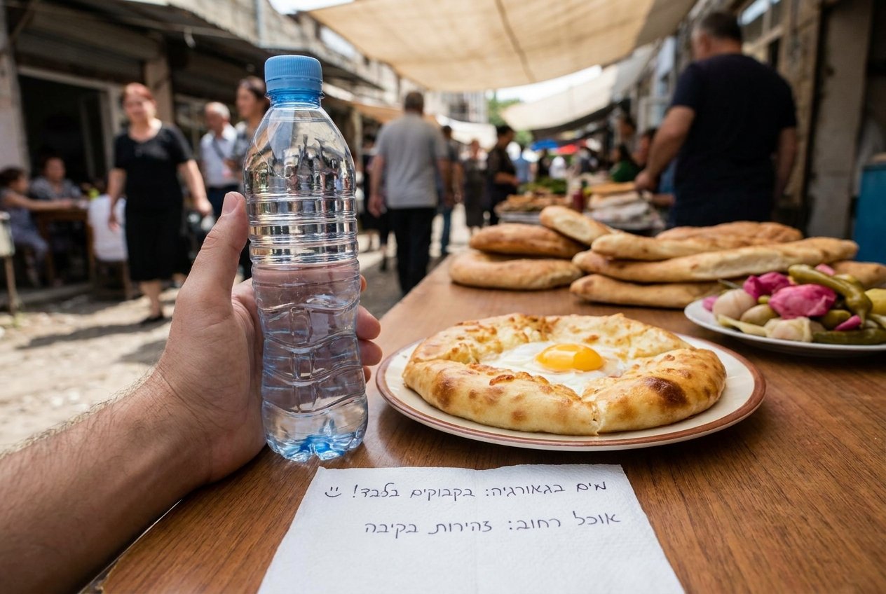 מים וקיבה בגאורגיה — המדריך הפרקטי
