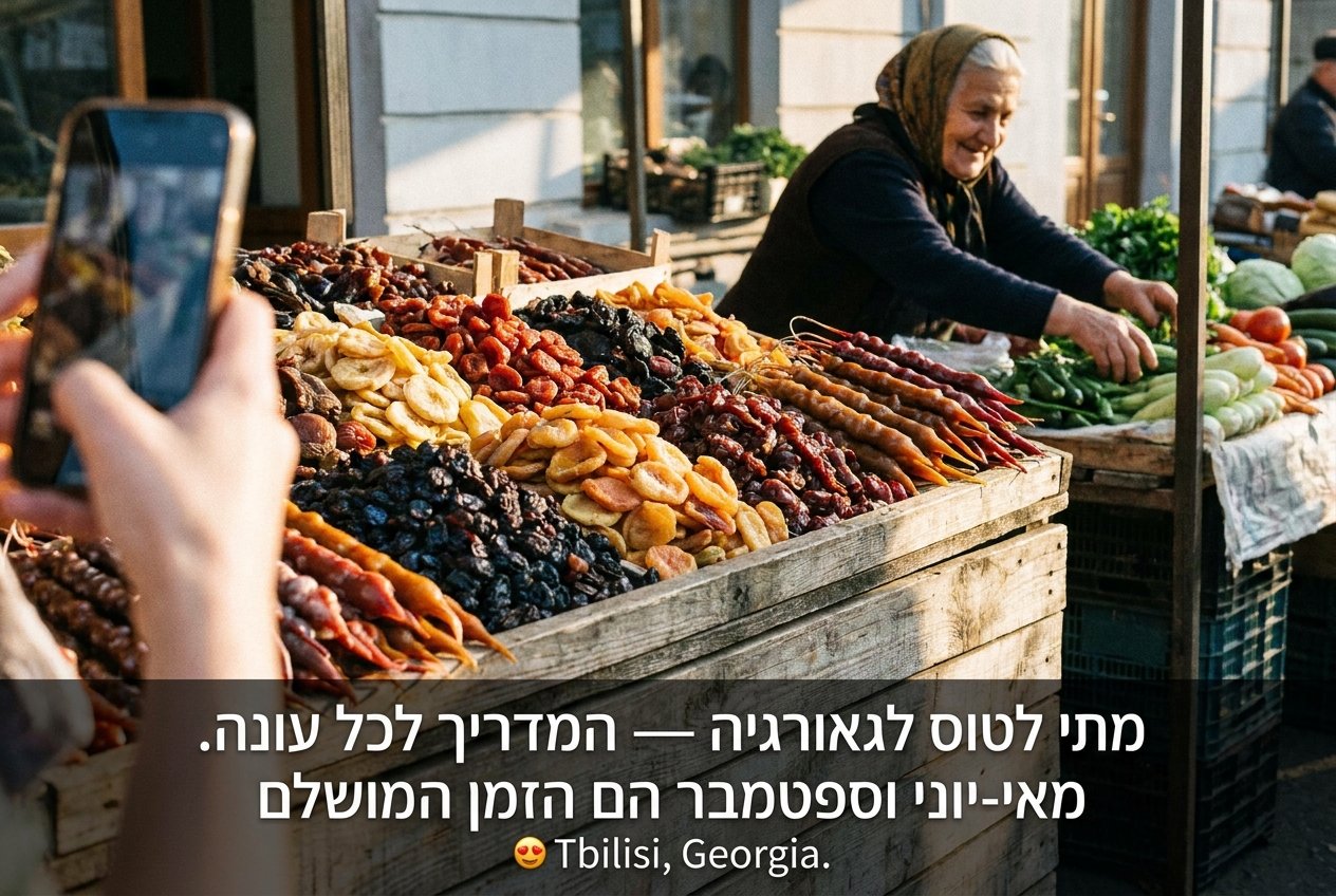 מתי לטוס לגאורגיה — המדריך לכל עונה