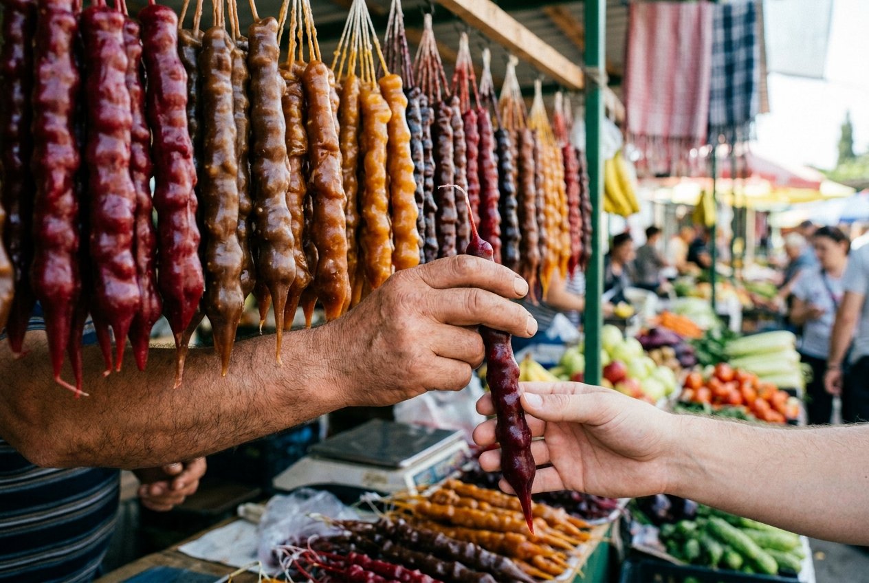 צ'ורצ'חלה — הסוכרייה-ממתק הגאורגי